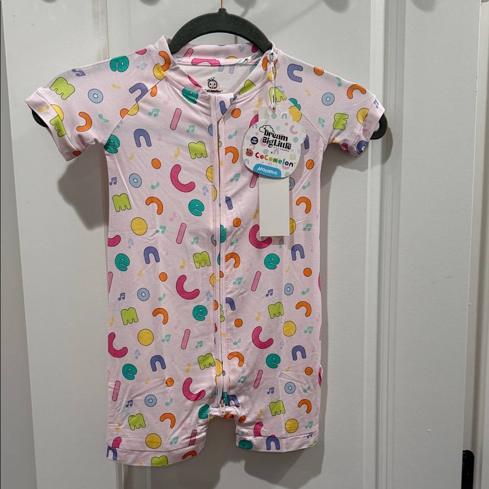 Cocomelon Letters Bamboo Shorty Zippy size 2T NWT by Dream Big Little Co.